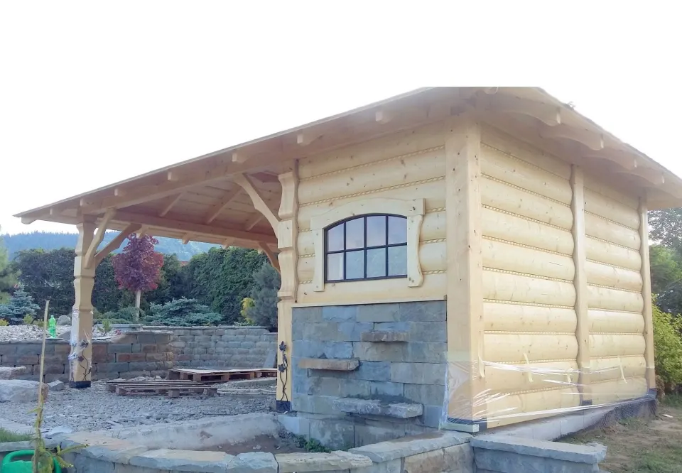 Altana drewniana 4×6 rzeźbiona - Stara Wieś