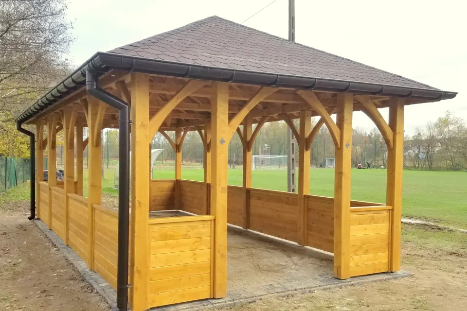 Wiata drewniana 4×10 biesiadna